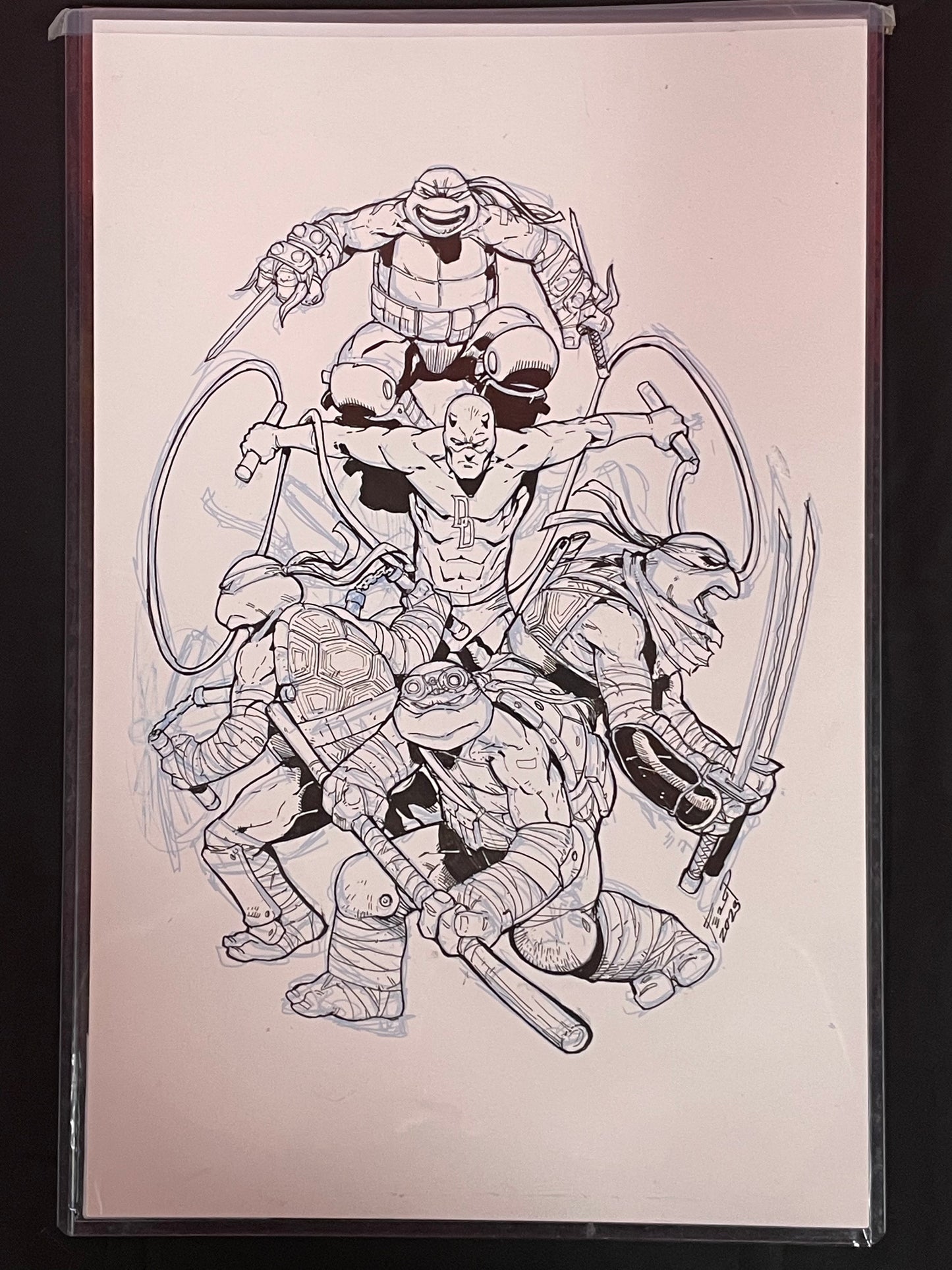 TMNT Daredevil O/A by Fero P. With exclusive 11x17 signed print by TMNT artist Fero P.