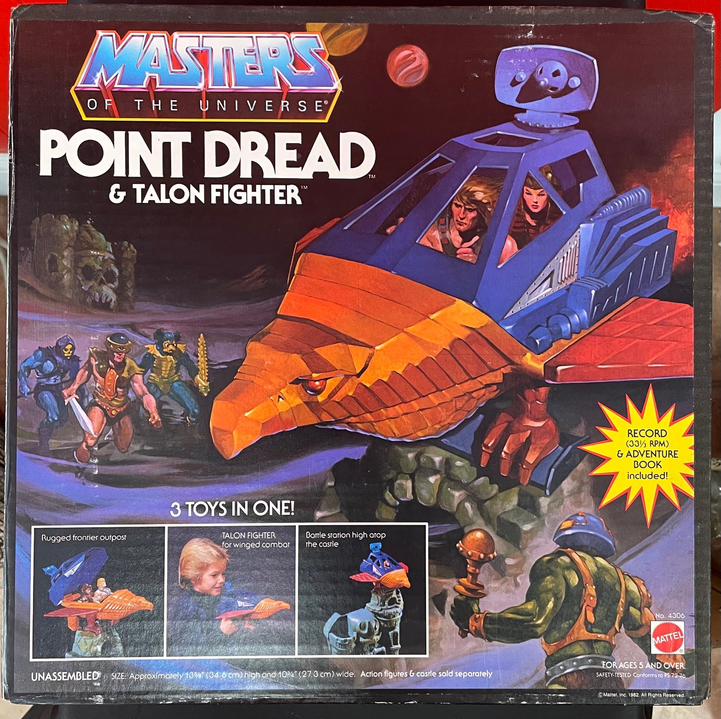 Masters of the Universe vintage Point Dread