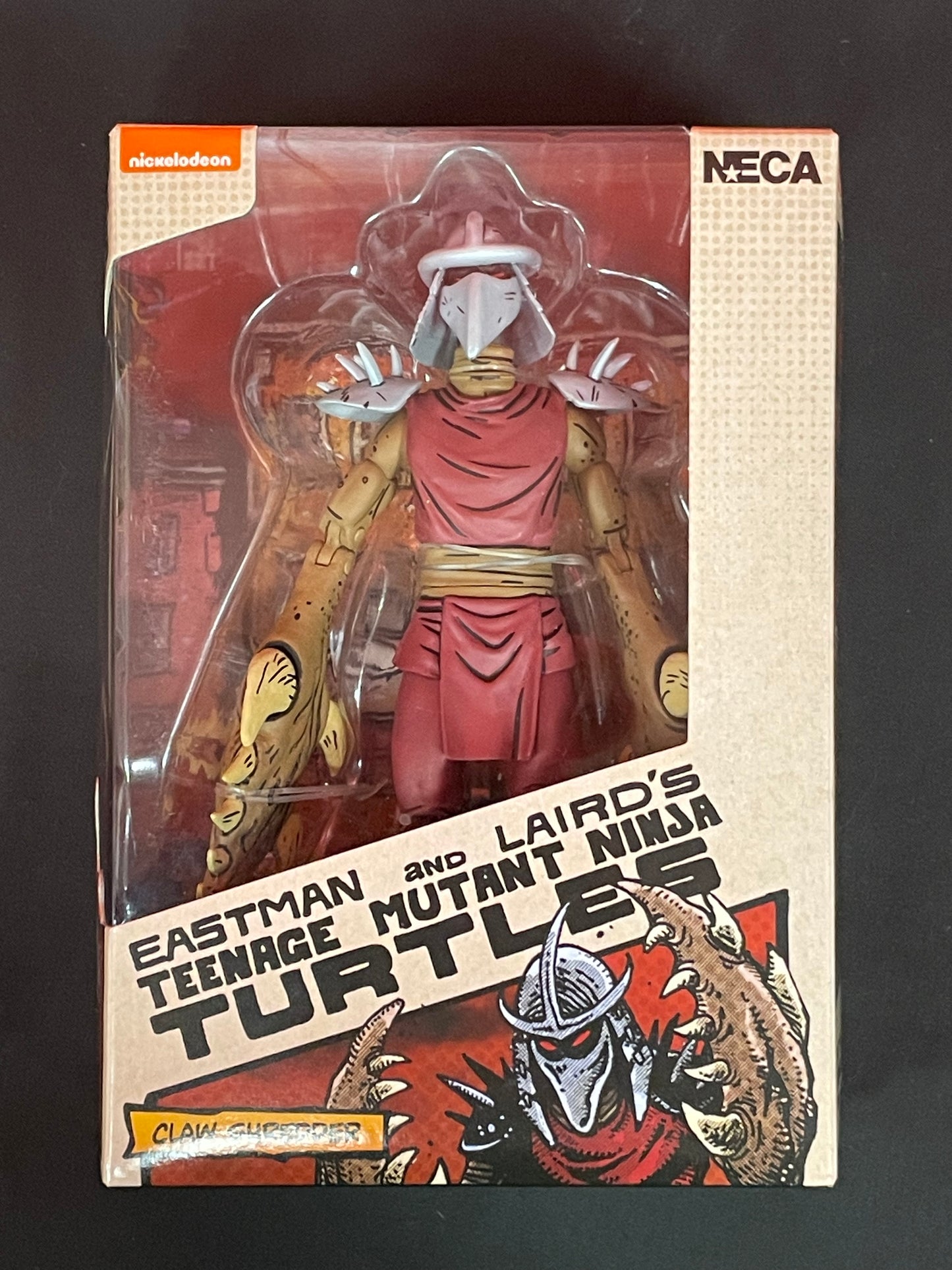 Loot Crate Exclusive NECA Claw Shredder TMNT action figure.