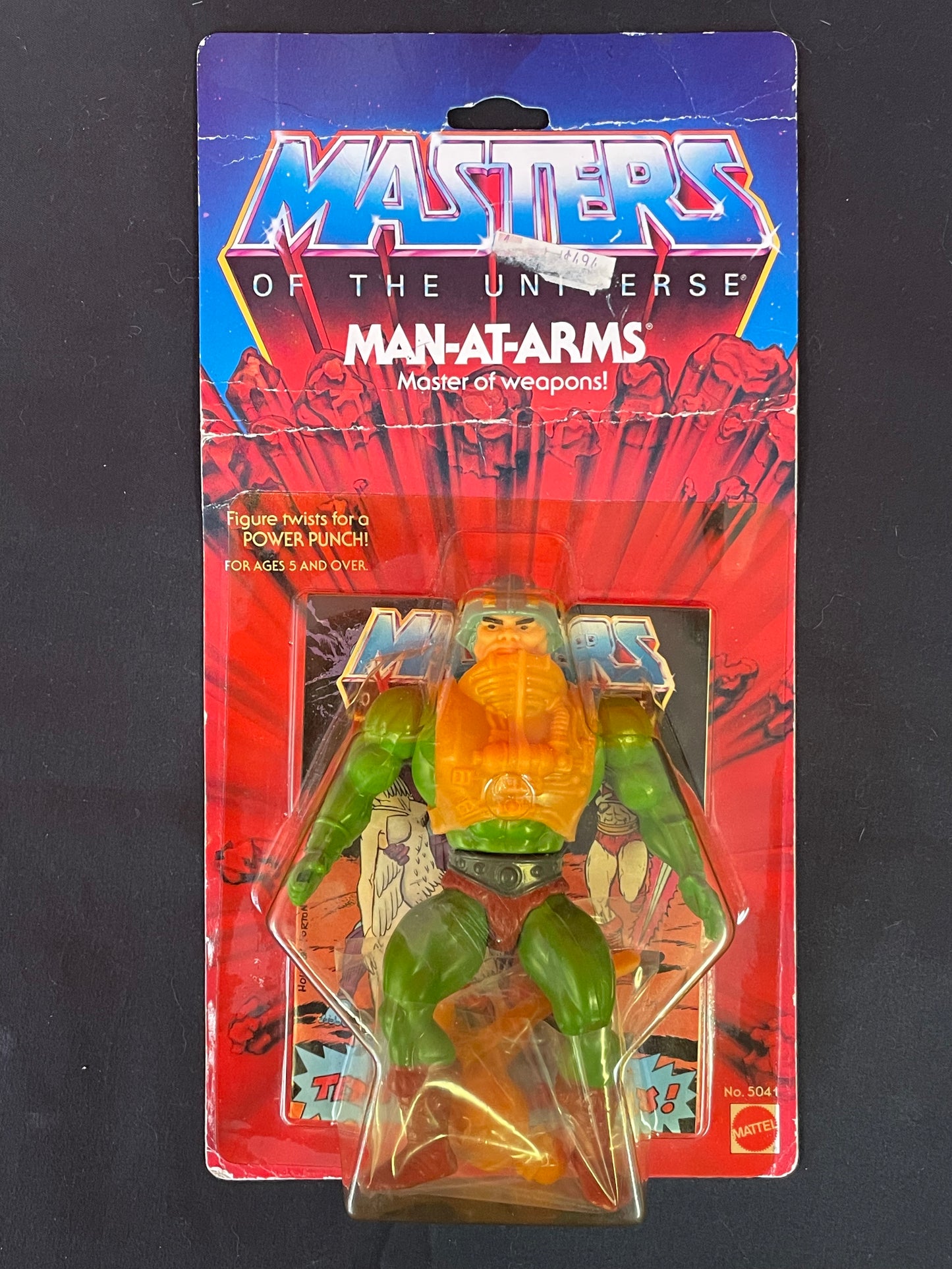 Masters of the Universe vintage Man-at-arms MOC 1982 12 Back action figure