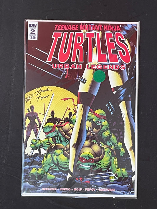 Teenage Mutant Ninja Turtles Urban Legends #2 NM / IDW singed by artist Frank Fosco