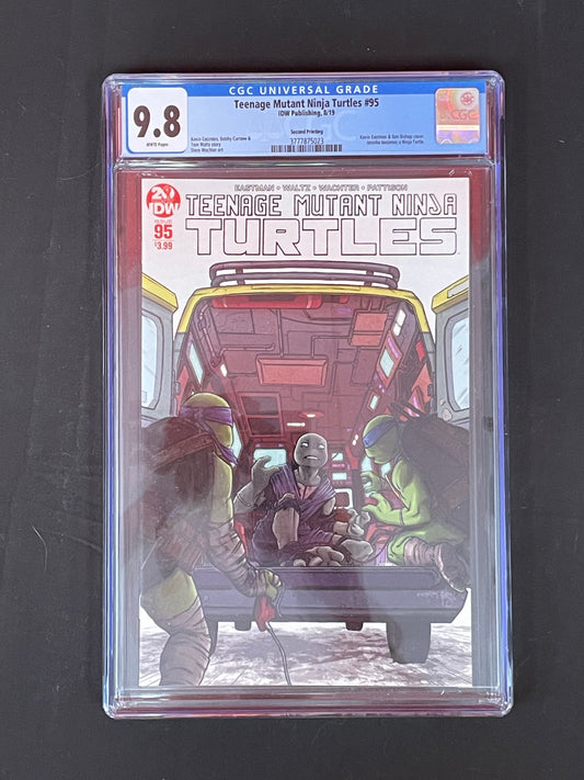 Teenage Mutant Ninja Turtles IDW # 95 second printing 9.8 CGC